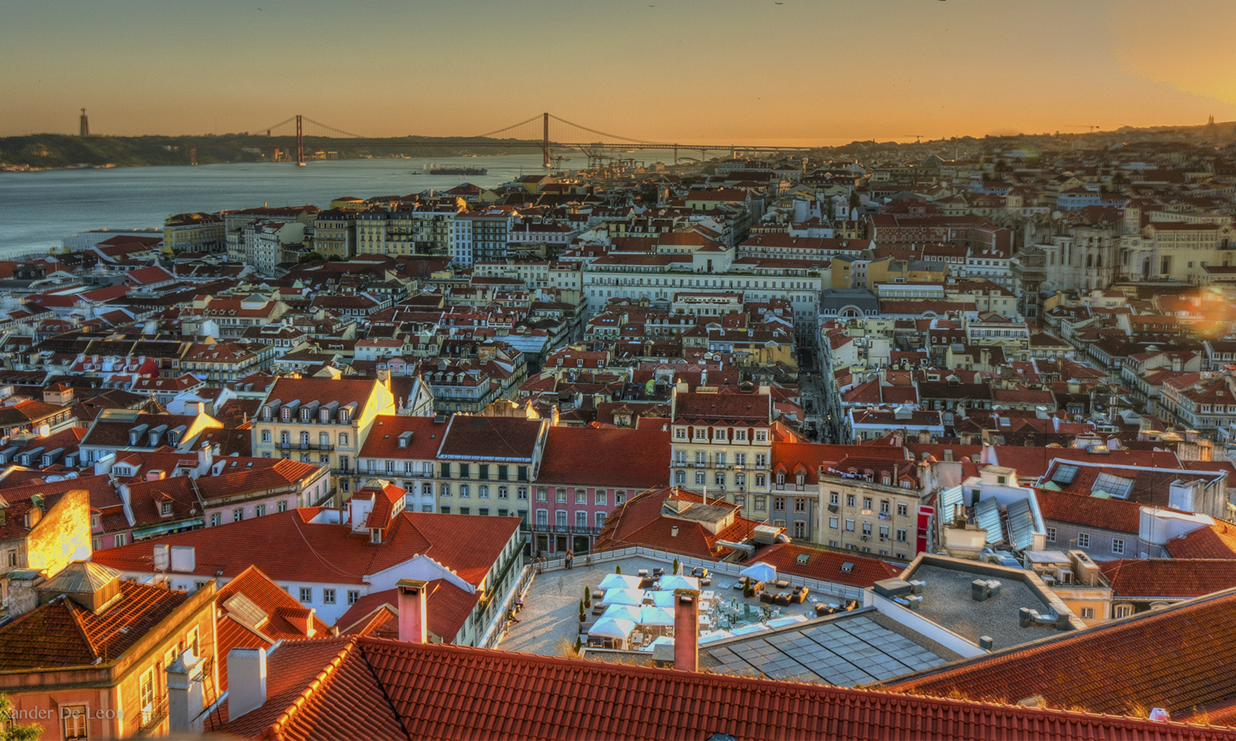 View of the capital city of Lisbon